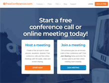 Tablet Screenshot of freeconference.com